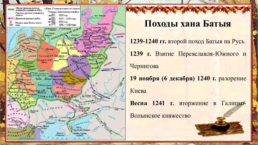 Доклад по теме Вторжения на Русь хана Батыя
